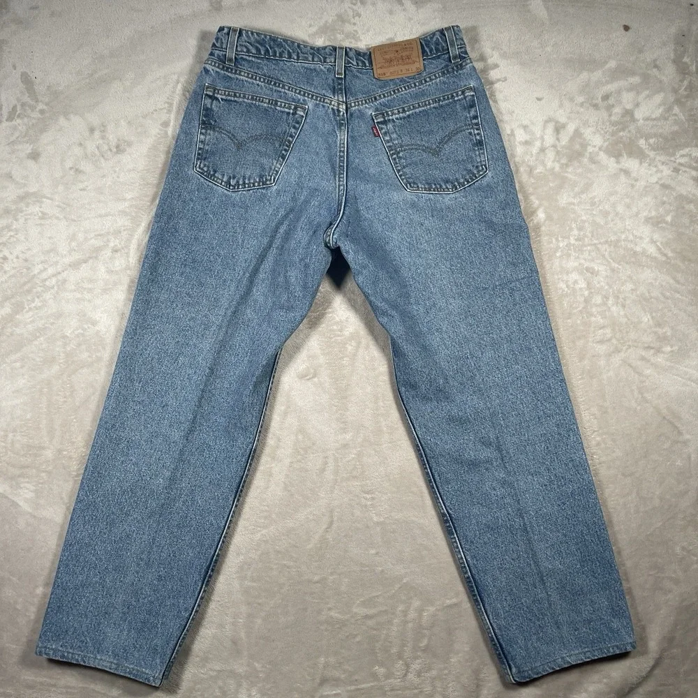 Vintage 1991 Levi's 555 Relaxed Fit Straight‎ Leg Jeans Mens 36x30 FIT (33x28)